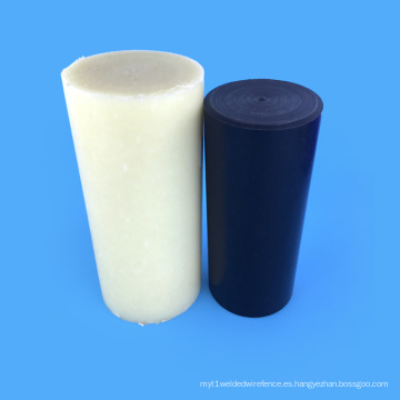 Plásticos de ingeniería 100% plástico Varilla de nailon negro / blanco